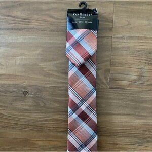 Van Heusen Slim Tie and Matching Pocket Square